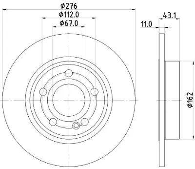Precio De Oferta Disco de freno HELLA 8DD 355 133-061 HELLA 8DD 355 133-061
